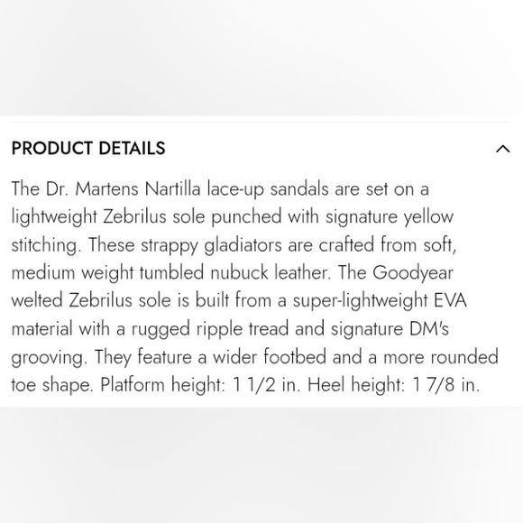 Doc Martens Nartilla Lace-up Platform Sandals US10 - Picture 2 of 7